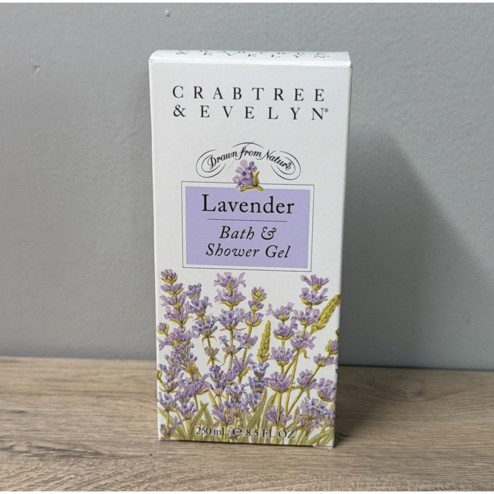 Crabtree Evelyn Lavender Bath Shower Gel Cottagecore French Country 8.5 FL oz